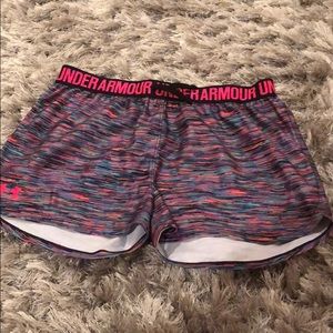 girls under armour shorts